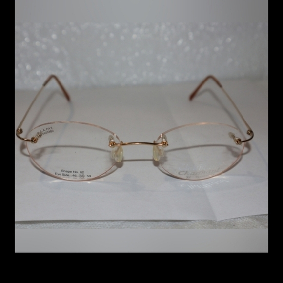 Charmant Vintage Rimless Frames Glasses titanium - Picture 12 of 15